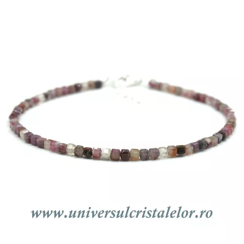 Bratara turmalina multicolor cub fatetat - 2.8 mm Bratara turmalina multicolor cub fatetat - 2.8 mm