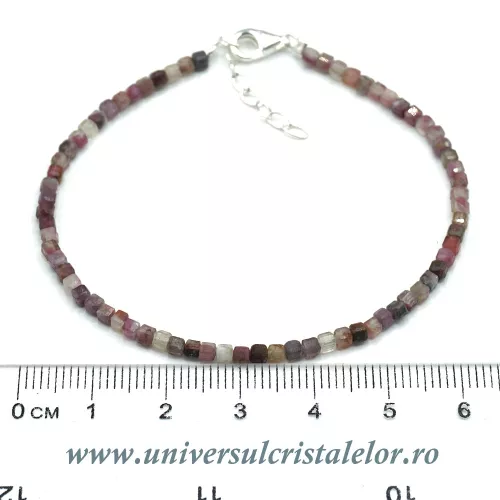 Bratara turmalina multicolor cub fatetat - 2.8 mm Bratara turmalina multicolor cub fatetat - 2.8 mm