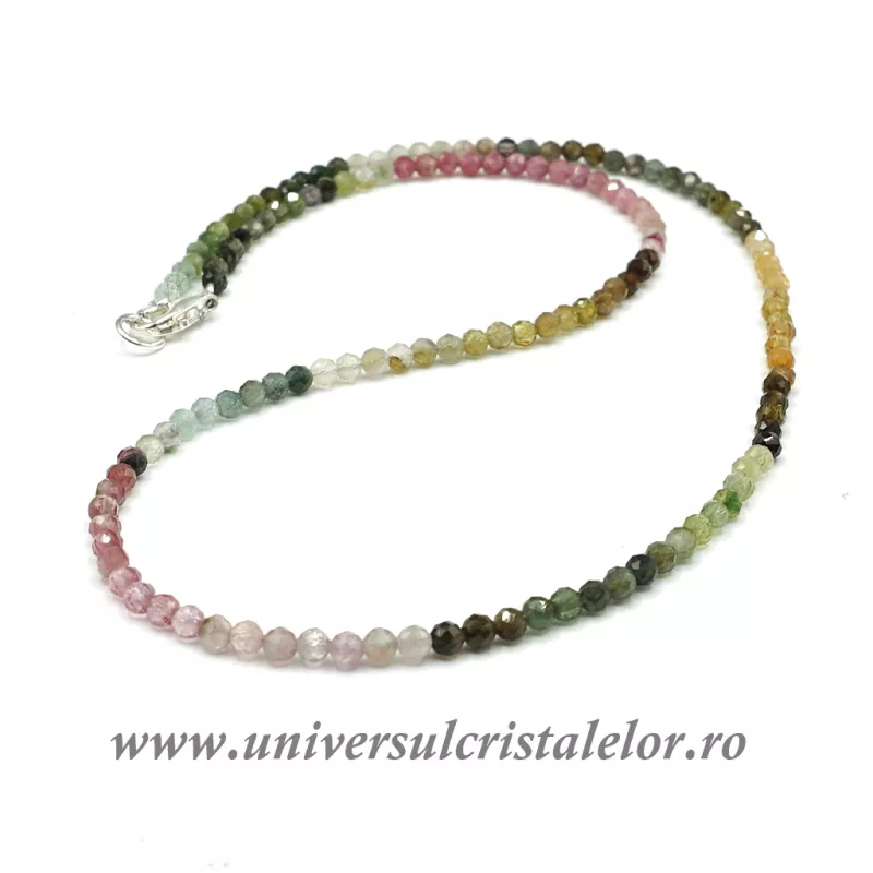 Colier turmalina multicolor - 3.2 mm Colier turmalina multicolor - 3.2 mm