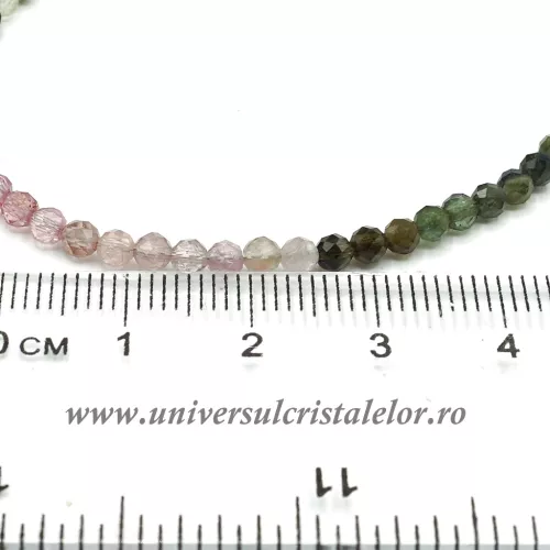 Colier turmalina multicolor - 3.2 mm Colier turmalina multicolor - 3.2 mm
