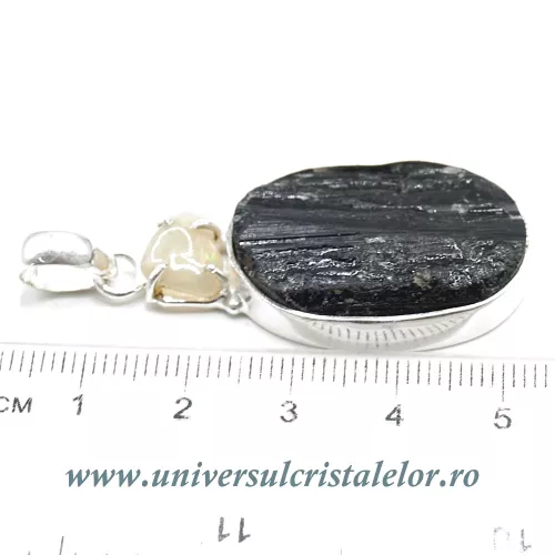 Pandantiv turmalina neagra unicat m01 Pandantiv turmalina neagra unicat m01