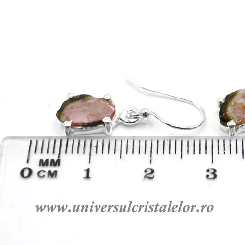 Cercei turmalina pepene