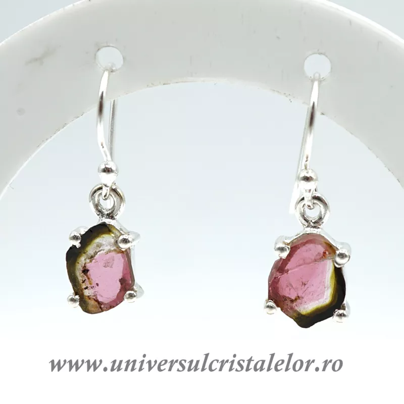 Cercei turmalina pepene