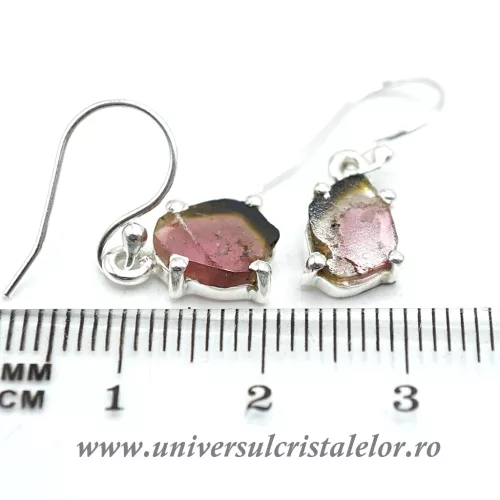 Cercei turmalina pepene