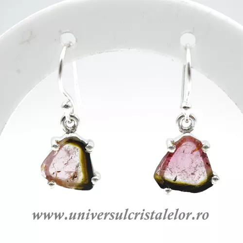 Cercei turmalina pepene