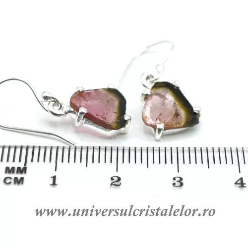 Cercei turmalina pepene