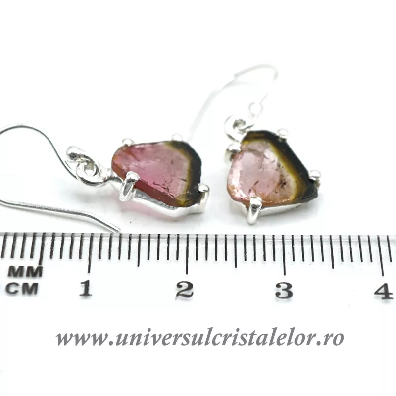 Cercei turmalina pepene