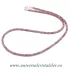 Colier turmalina roz rotund fatetat - 3,2mm