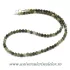 Colier turmalina verde rotund fatetat - 4,5mm