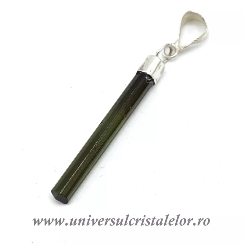 Pandantiv turmalina verde