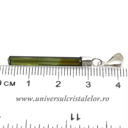 Pandantiv turmalina verde