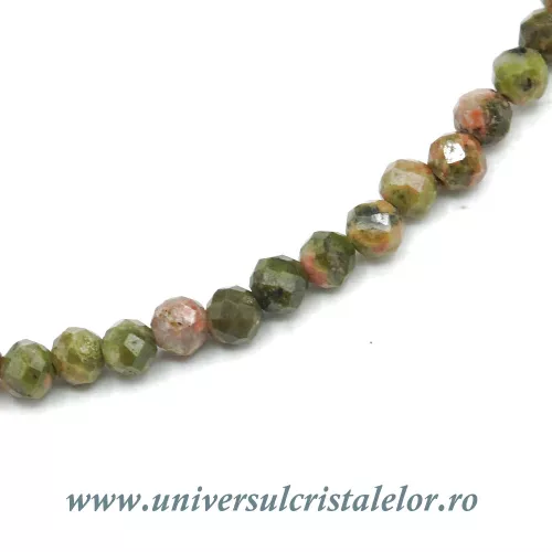 Bratara unakit rotund fatetat - 2.5 mm Bratara unakit rotund fatetat - 2.5 mm