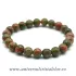 Bratara unakit rotund - 8 mm