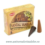 Conuri parfumate sandal vanilla Conuri parfumate sandal vanilla