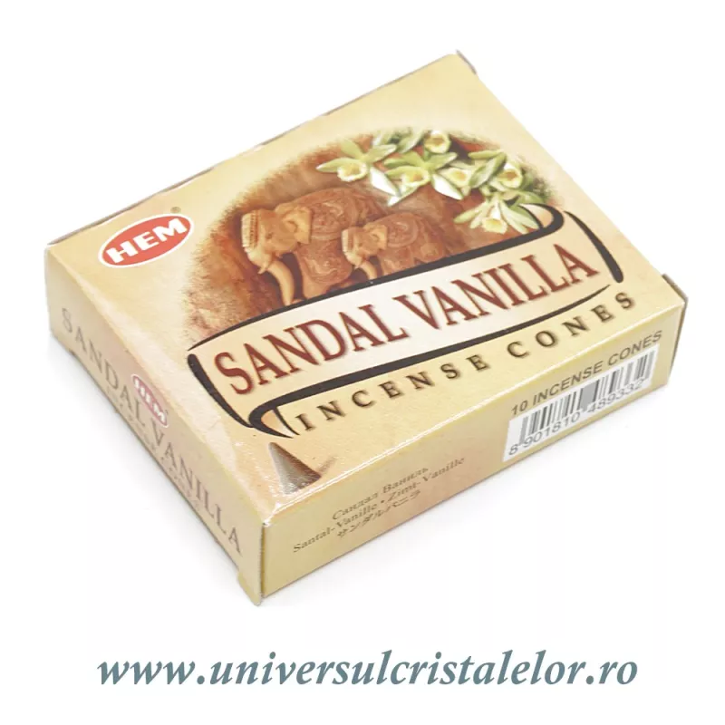 Conuri parfumate sandal vanilla Conuri parfumate sandal vanilla