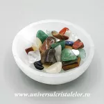 Bol selenit cu mixt pietre