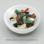 Bol selenit cu mixt pietre