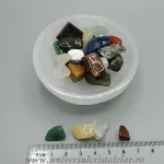 Bol selenit cu mixt pietre