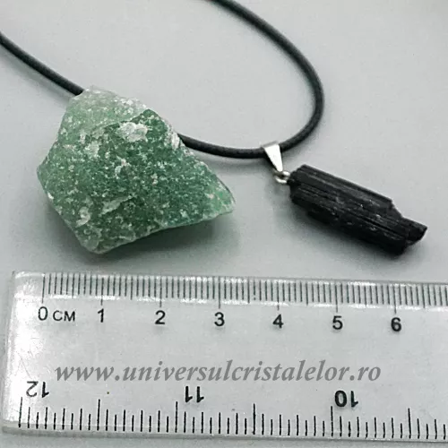 Set Selenit spirala cu pandantiv, palo santo si pietre brute