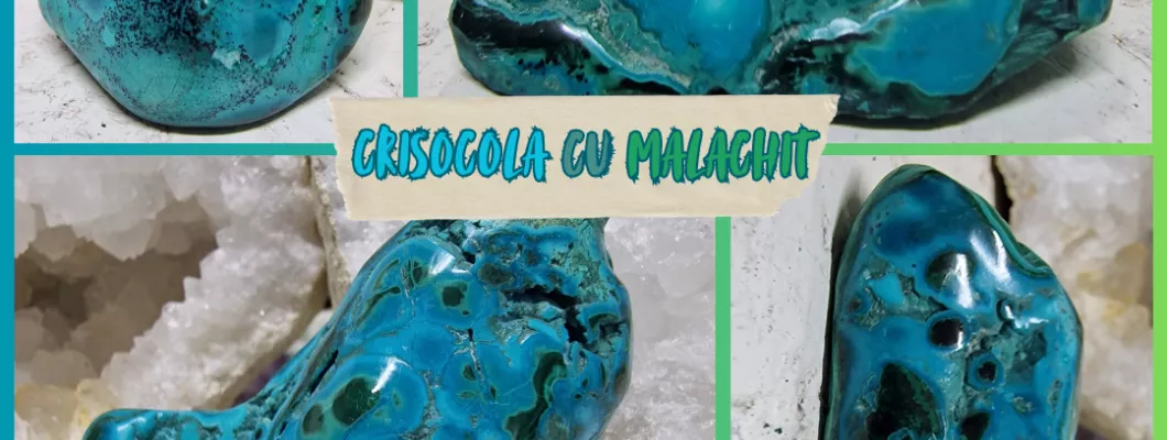 Crisocola cu Malachit Crisocola cu Malachit