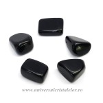 Obsidian negru piatra rulata