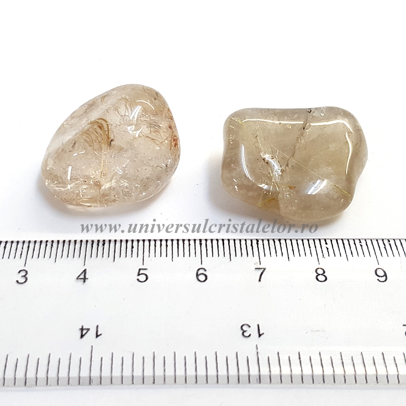 Cuart rutilat piatra rulata Cuart rutilat piatra rulata