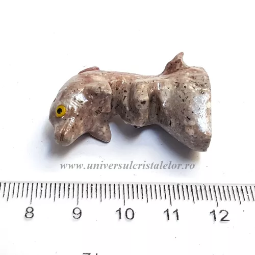 Figurina steatit delfin