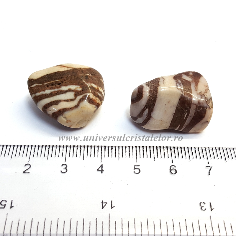 Jasp zebra piatra rulata Jasp zebra piatra rulata