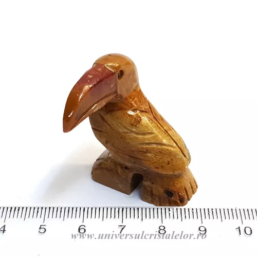 Figurina steatit tucan Figurina steatit tucan