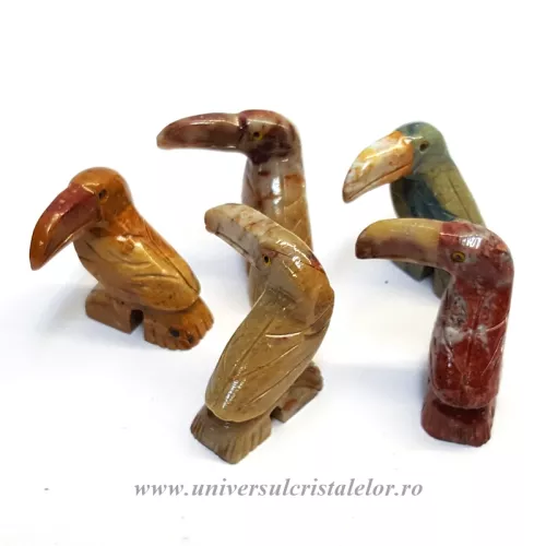 Figurina steatit tucan Figurina steatit tucan
