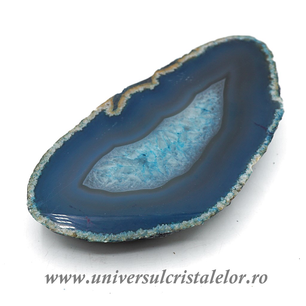 Collectibles Felie agat turcoaz unicat m01