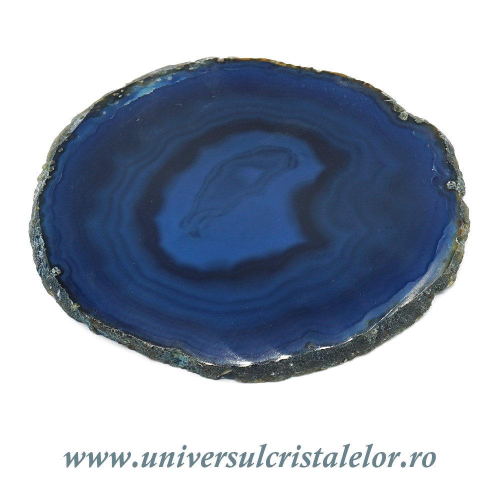 Agat Felie subtire agat albastru unicat m16