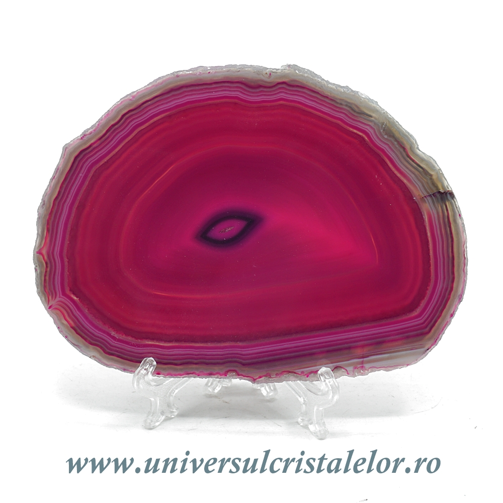 Agat Felie subtire agat roz unicat m03