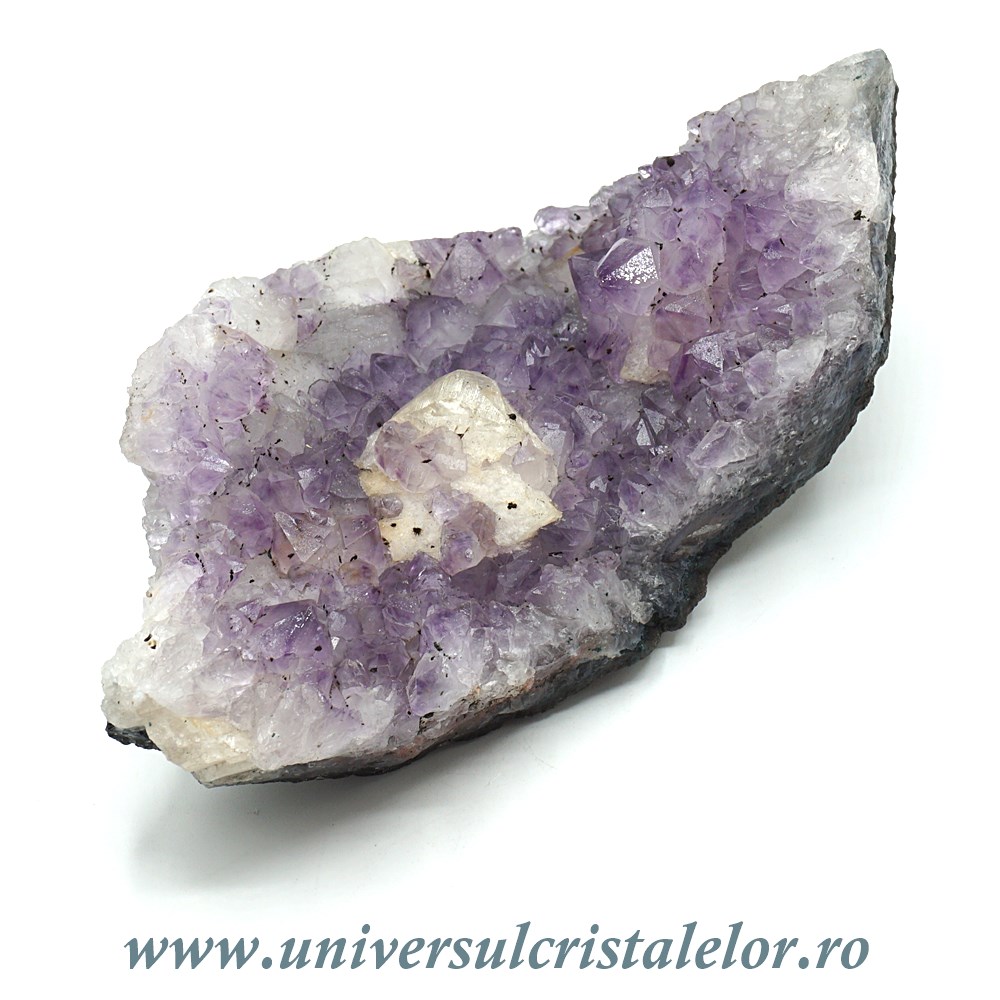 Arts & Entertainment Ametist cu calcit mineral unicat m06