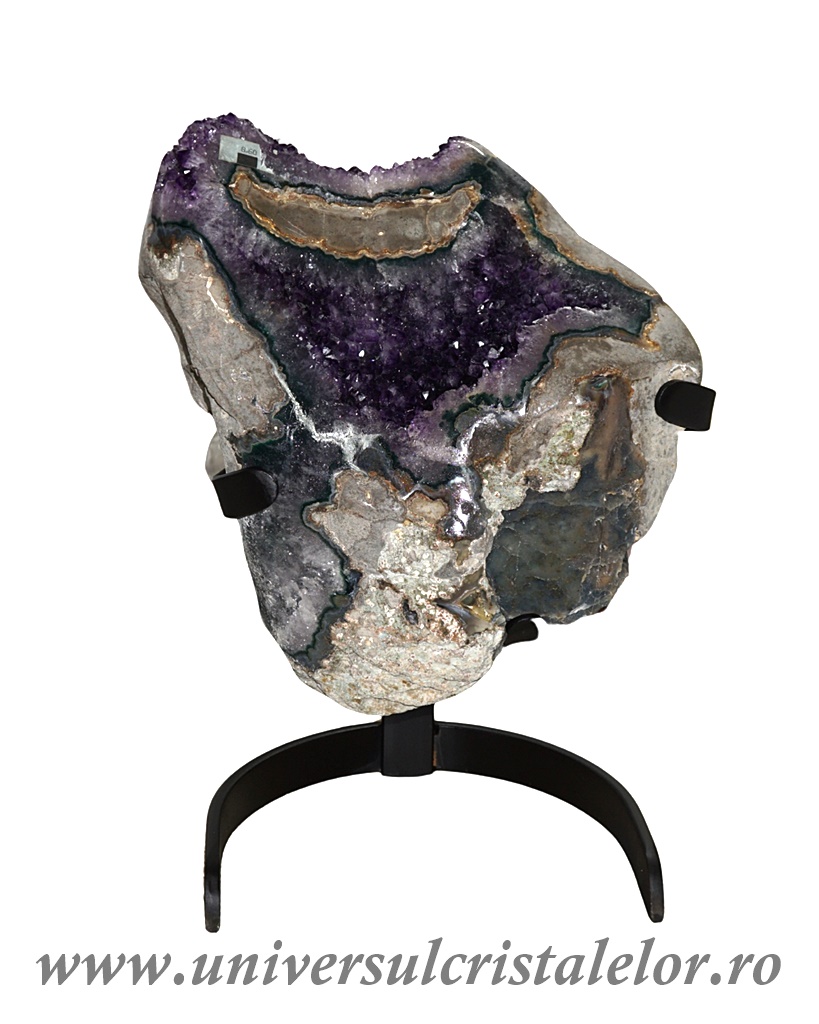Ametist Ametist pe suport de metal mineral unicat m02