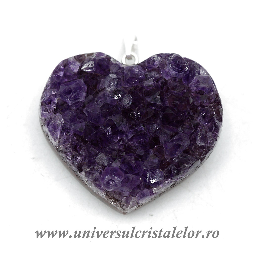 Charms & Pendants Pandantiv ametist inima m3