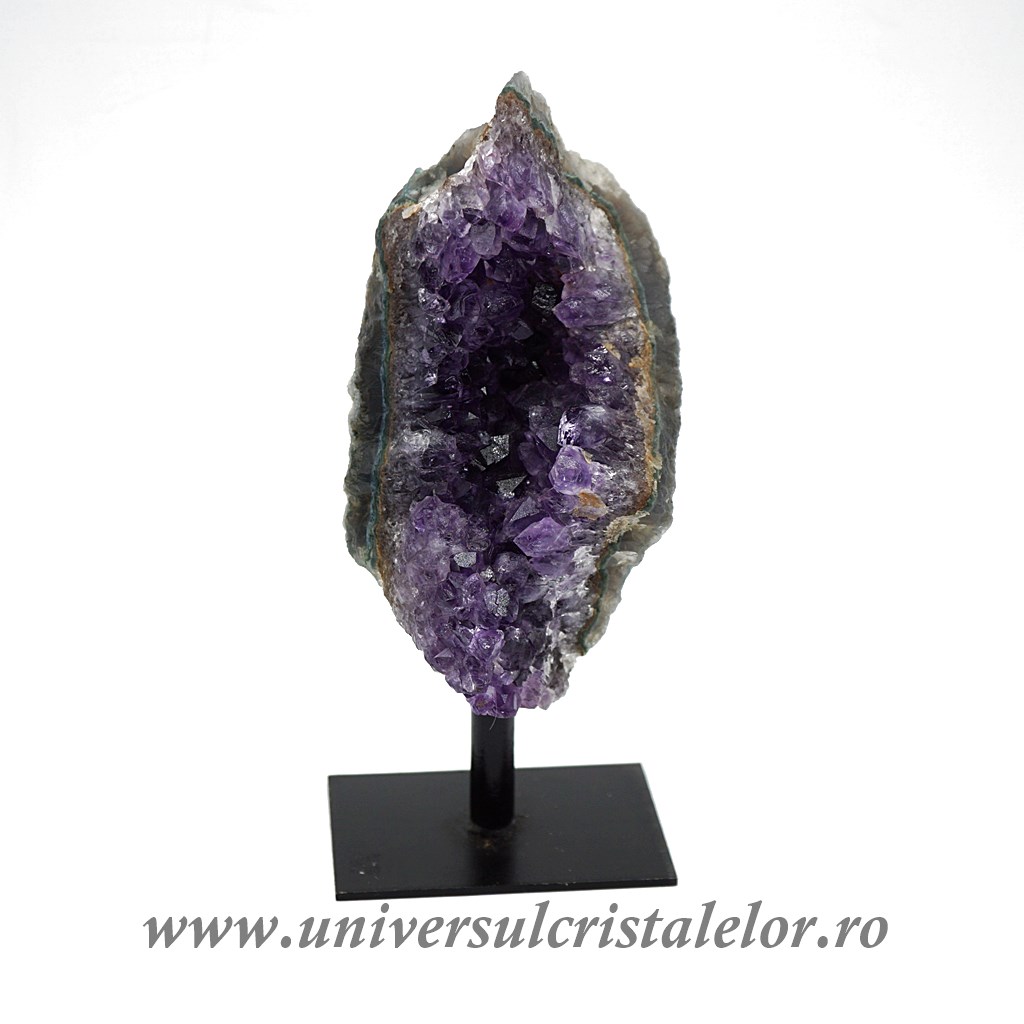 Ametist Ametist pe suport de metal mineral unicat m04