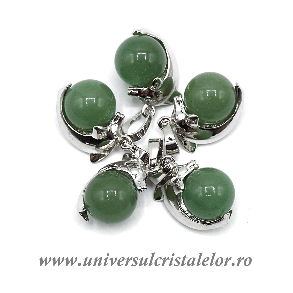 Charms & Pendants Pandantiv aventurin sfera m3