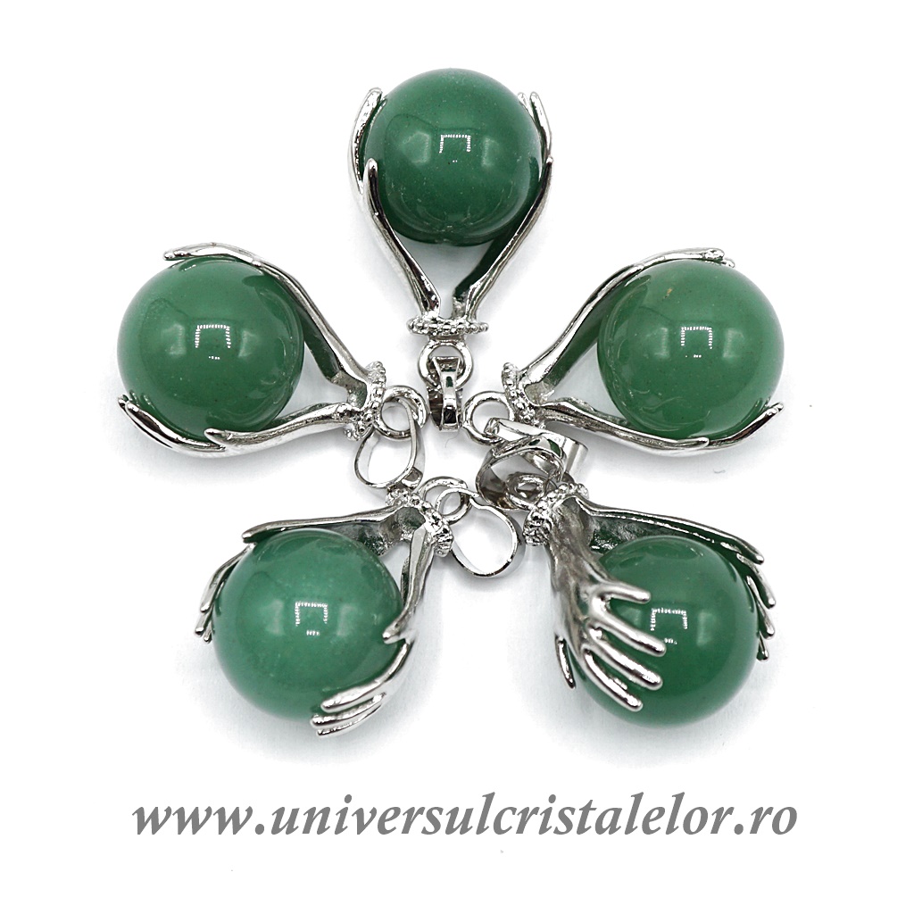 Charms & Pendants Pandantiv aventurin sfera m1