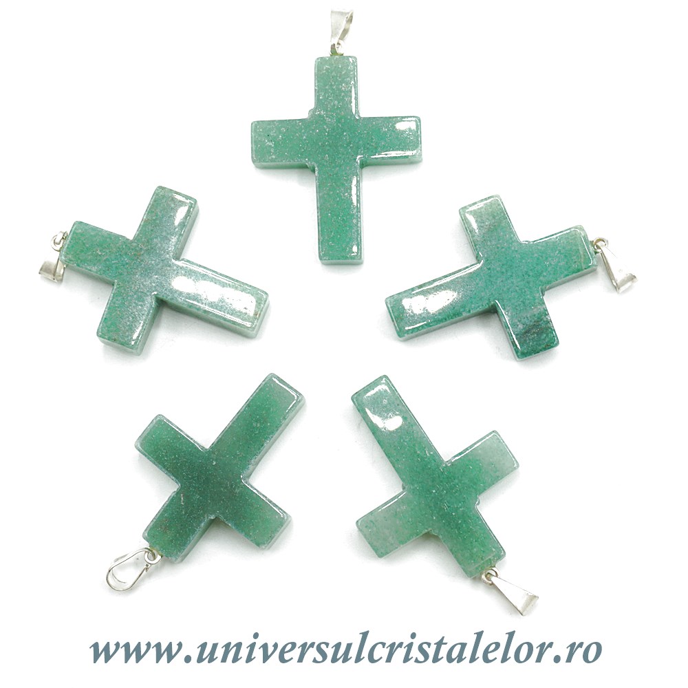 Pandantiv aventurin cruciulita