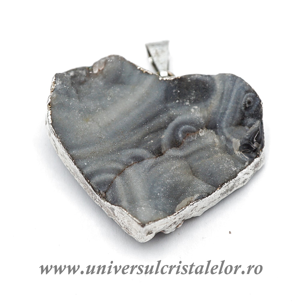 georgiana lobonț ti am dat tie inima Pandantiv calcedonie inima