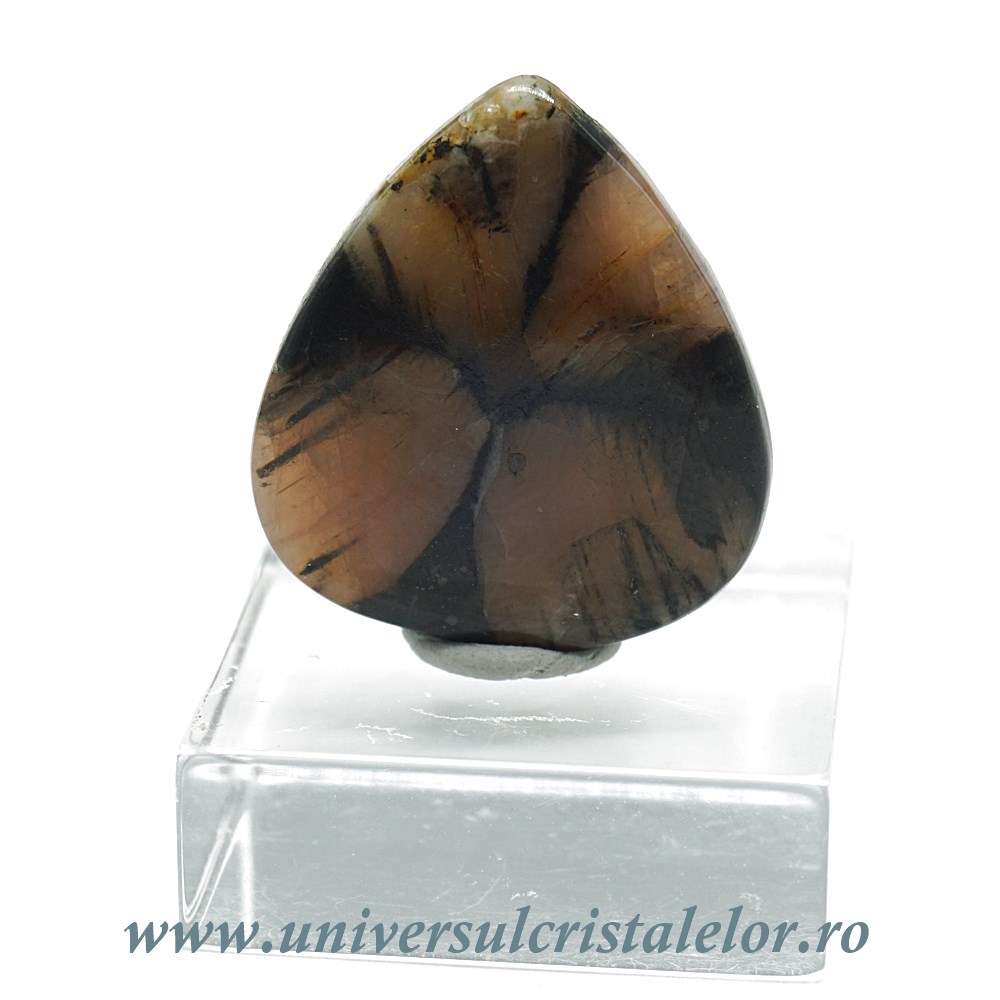 Chiastolit (Piatra crucii) Cabochon chiastolit