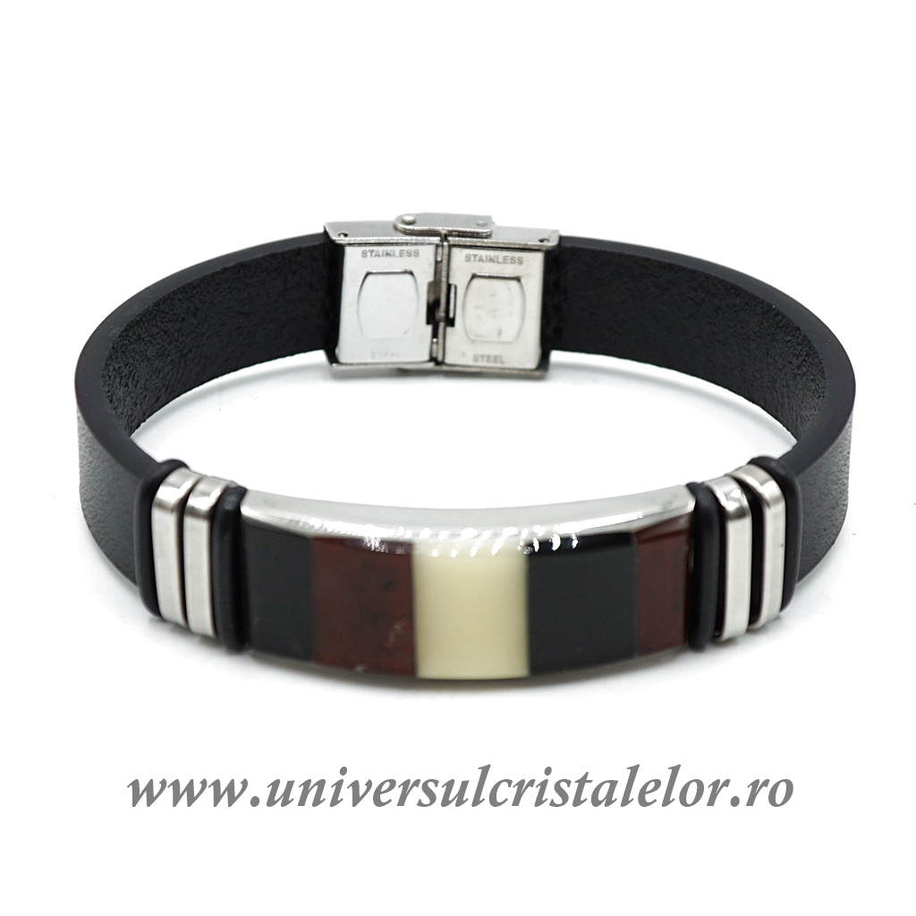 bratara sport Bratara chihlimbar cu piele naturala