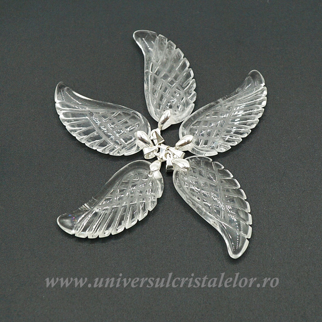 Charms & Pendants Pandantiv cristal de stanca aripa de inger m1