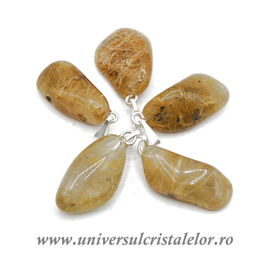 Charms & Pendants Pandantiv cuart rutilat