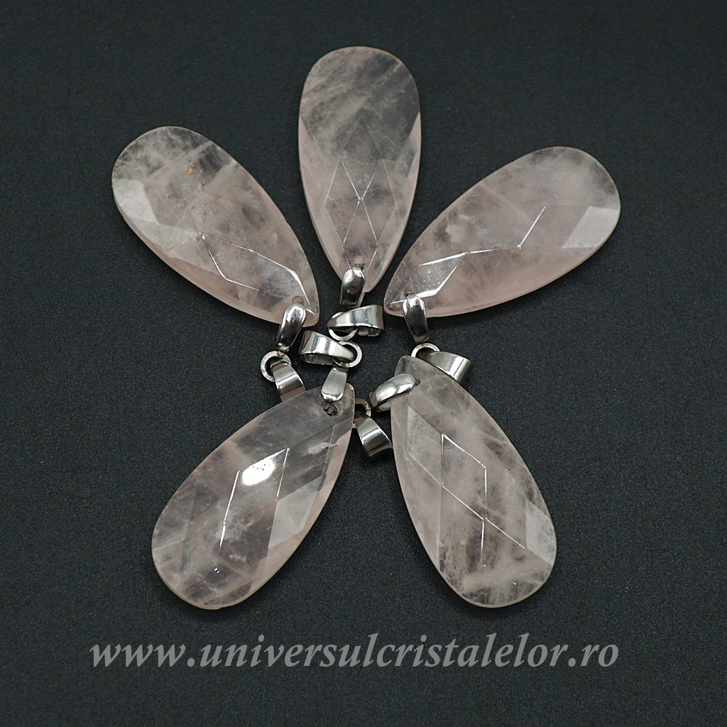 Charms & Pendants Pandantiv cuart roz lacrima fatetat
