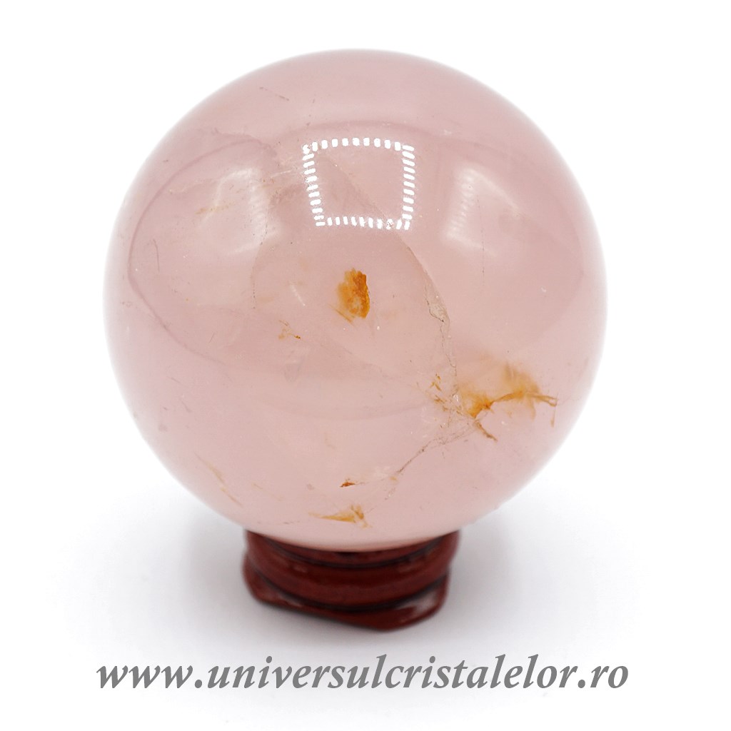 Collectibles Sfera cuart roz