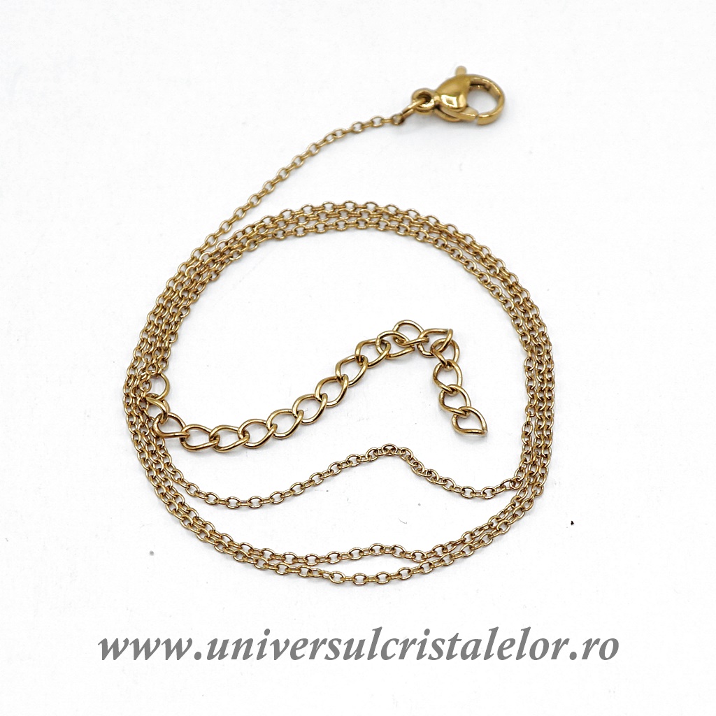 lantisor aur barbati Lantisor inox galben m03