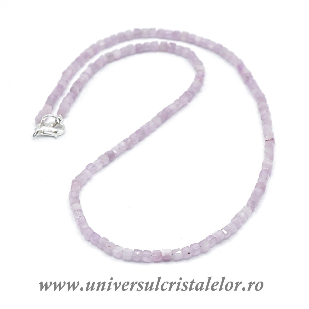 Necklaces Colier kunzit cub fatetat - 3,7 mm