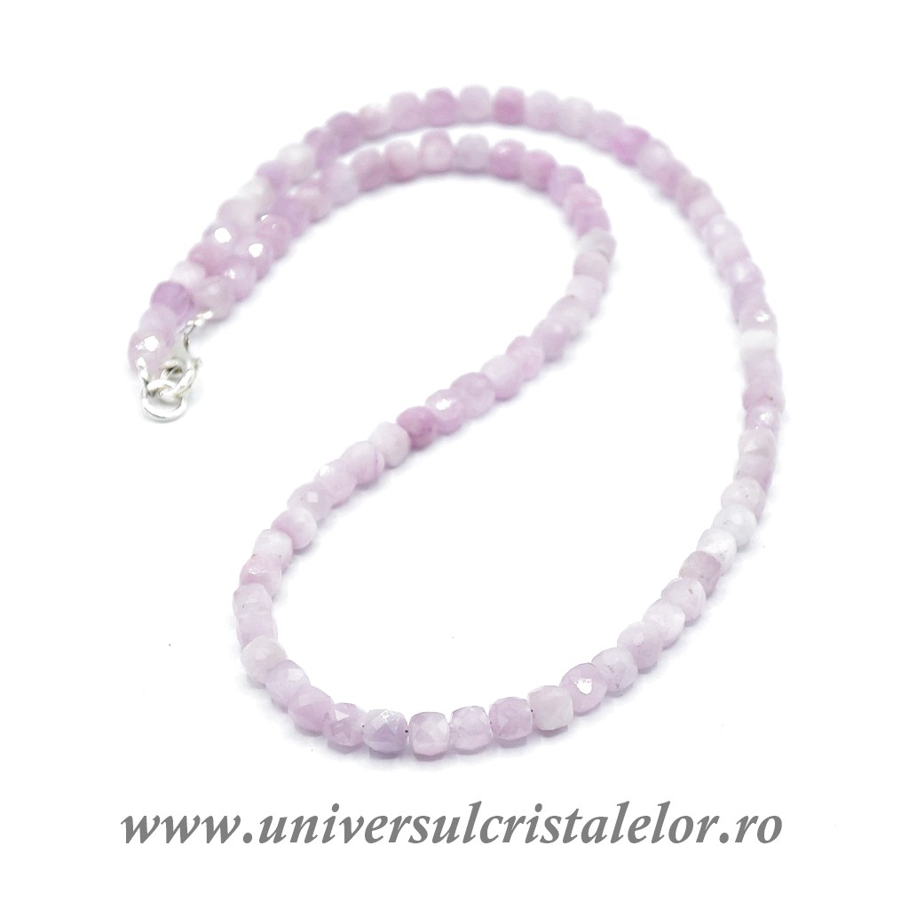 Necklaces Colier kunzit cub fatetat - 5 mm